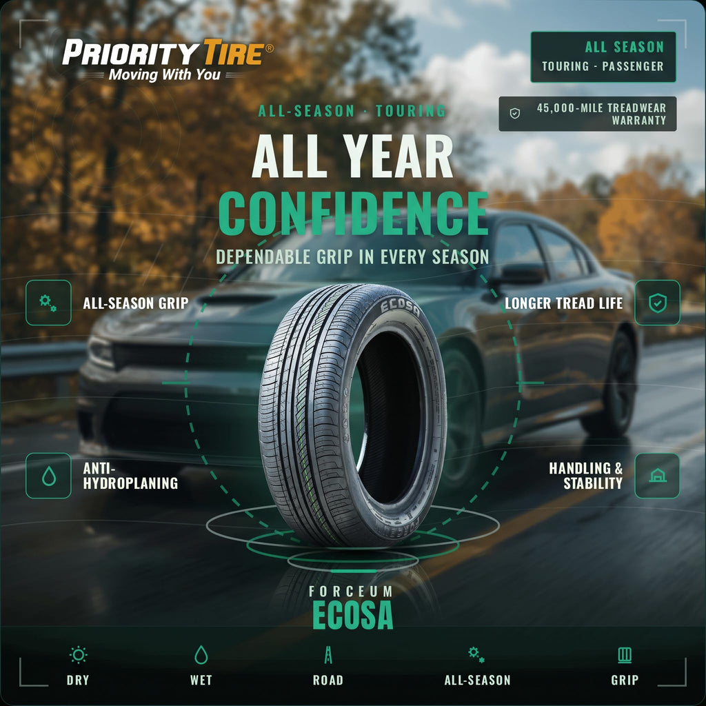 All-Season Touring Radial Tire 205/65R15 94V Black Side Wall L551987