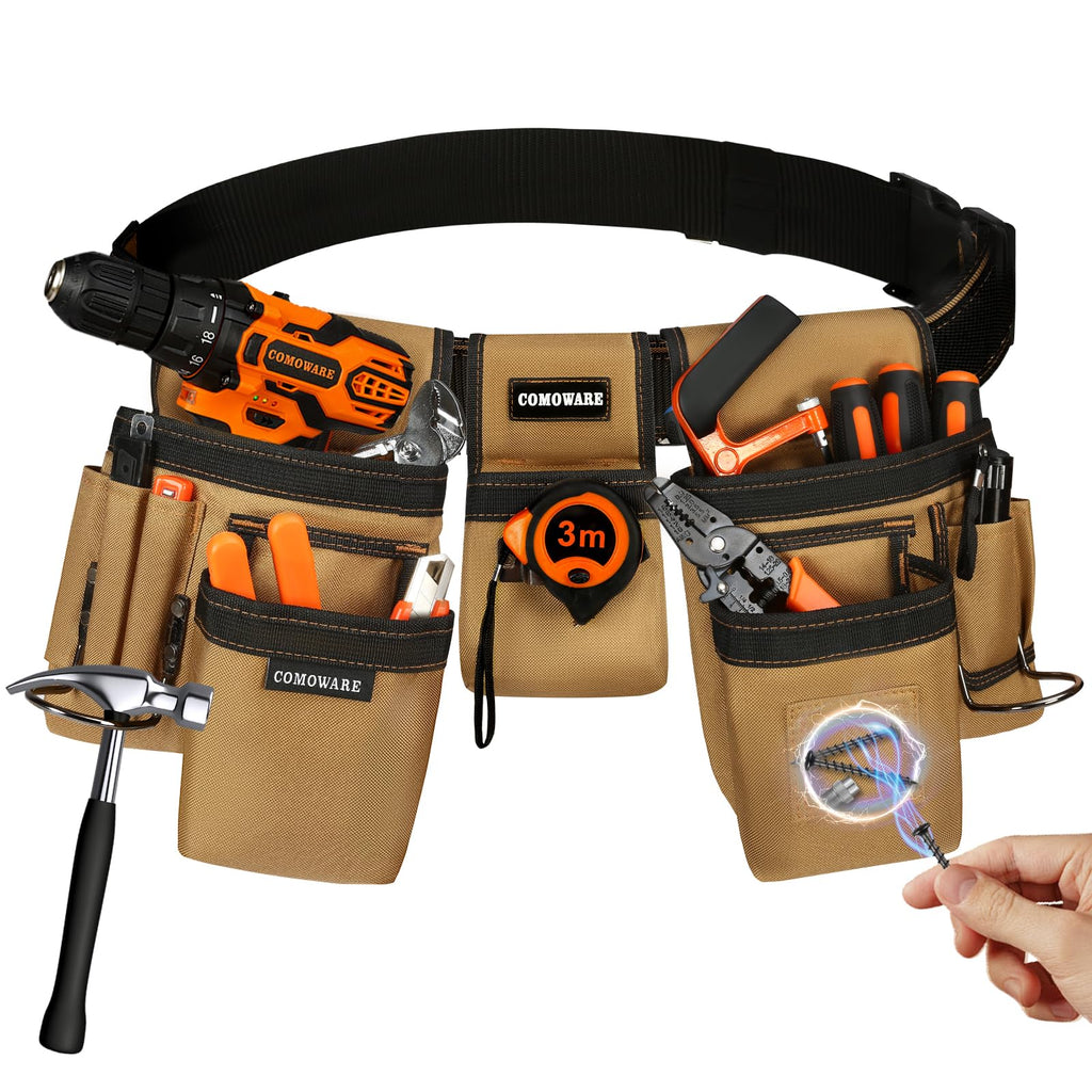 Tool Belt with Adjustable Belt & Magnetic Zone V931924
