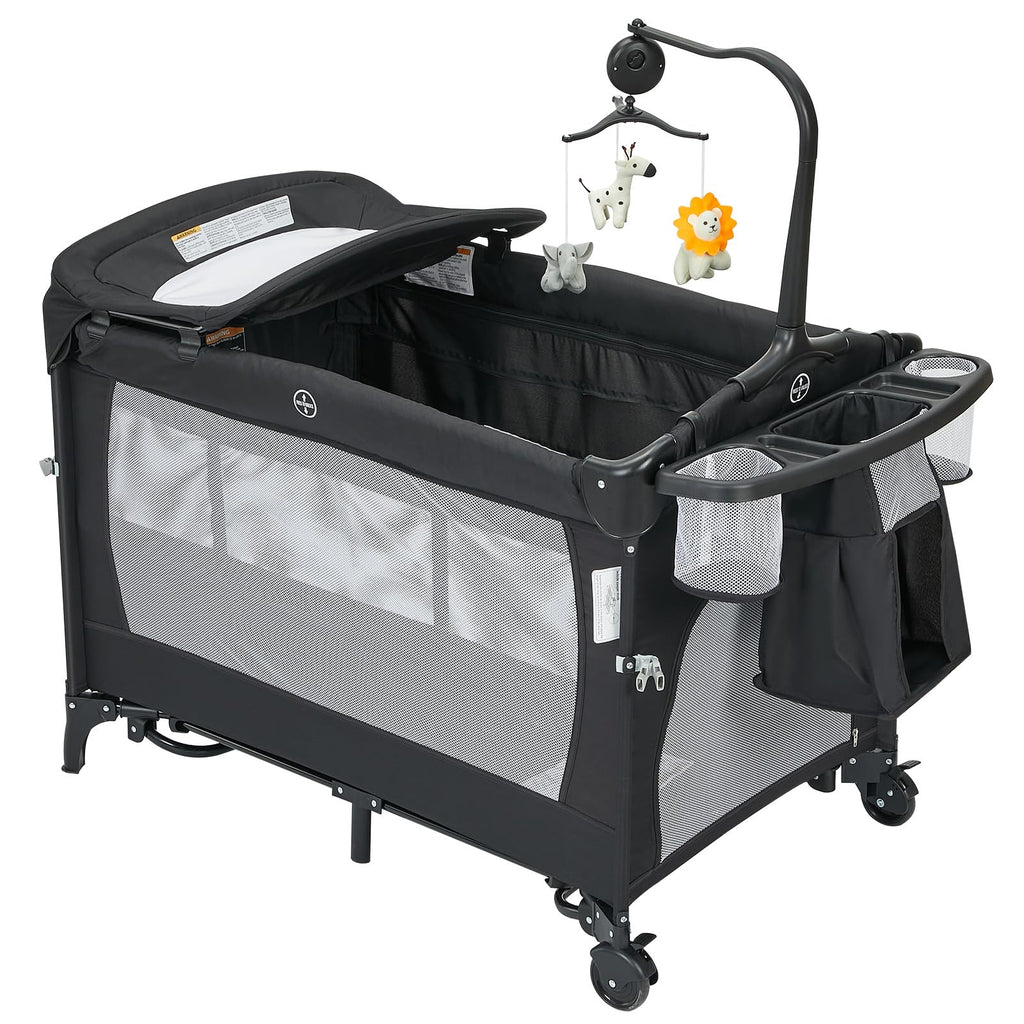 4 in 1 Pack and Play with Bassinet, Changing Table, Playpen and Carry Bag N22969
