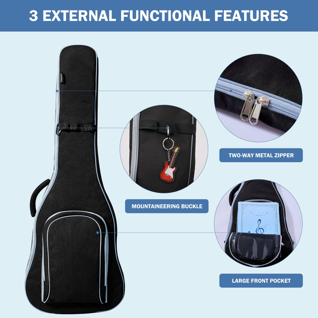 40 Inch 7mm Padded Waterproof Electric Guitar Gig Bag Z5831