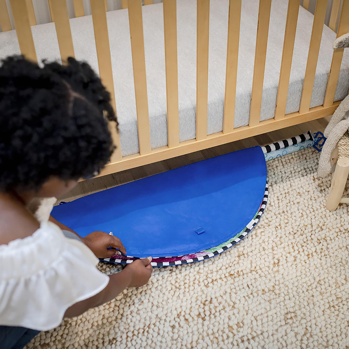 2-in-1 Water Mat Tummy Time Activity Play Gym Sensory Toys Y6937