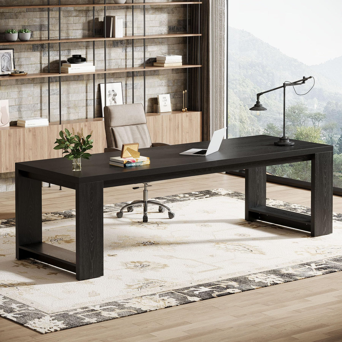 86.6-Inch Two Person Desk I84198