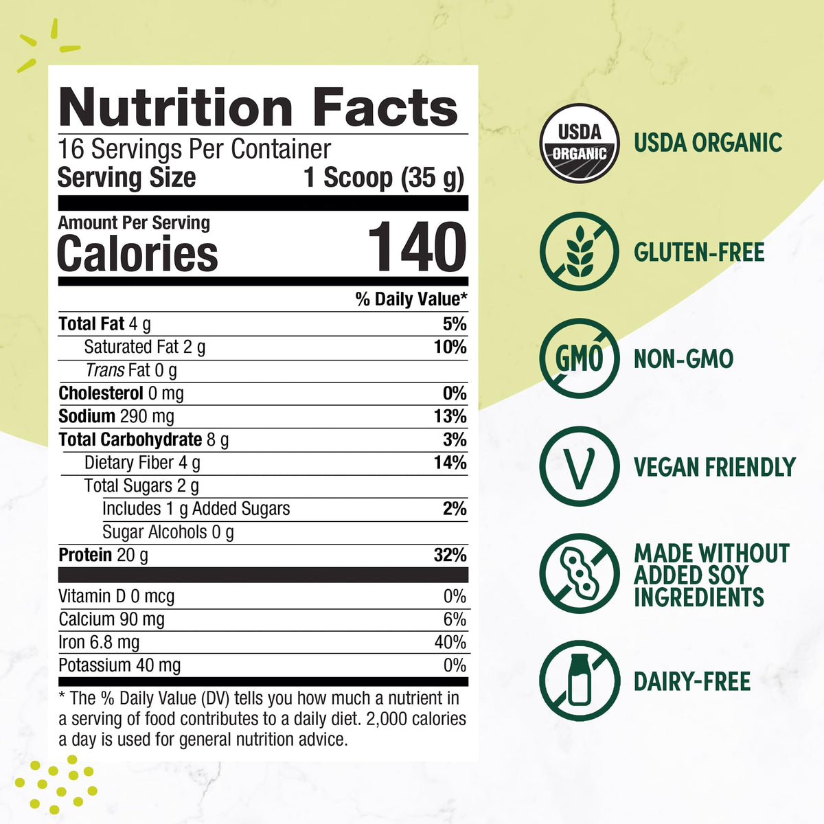 Plant-Based Protein Powder Creamy French Vanilla R7732