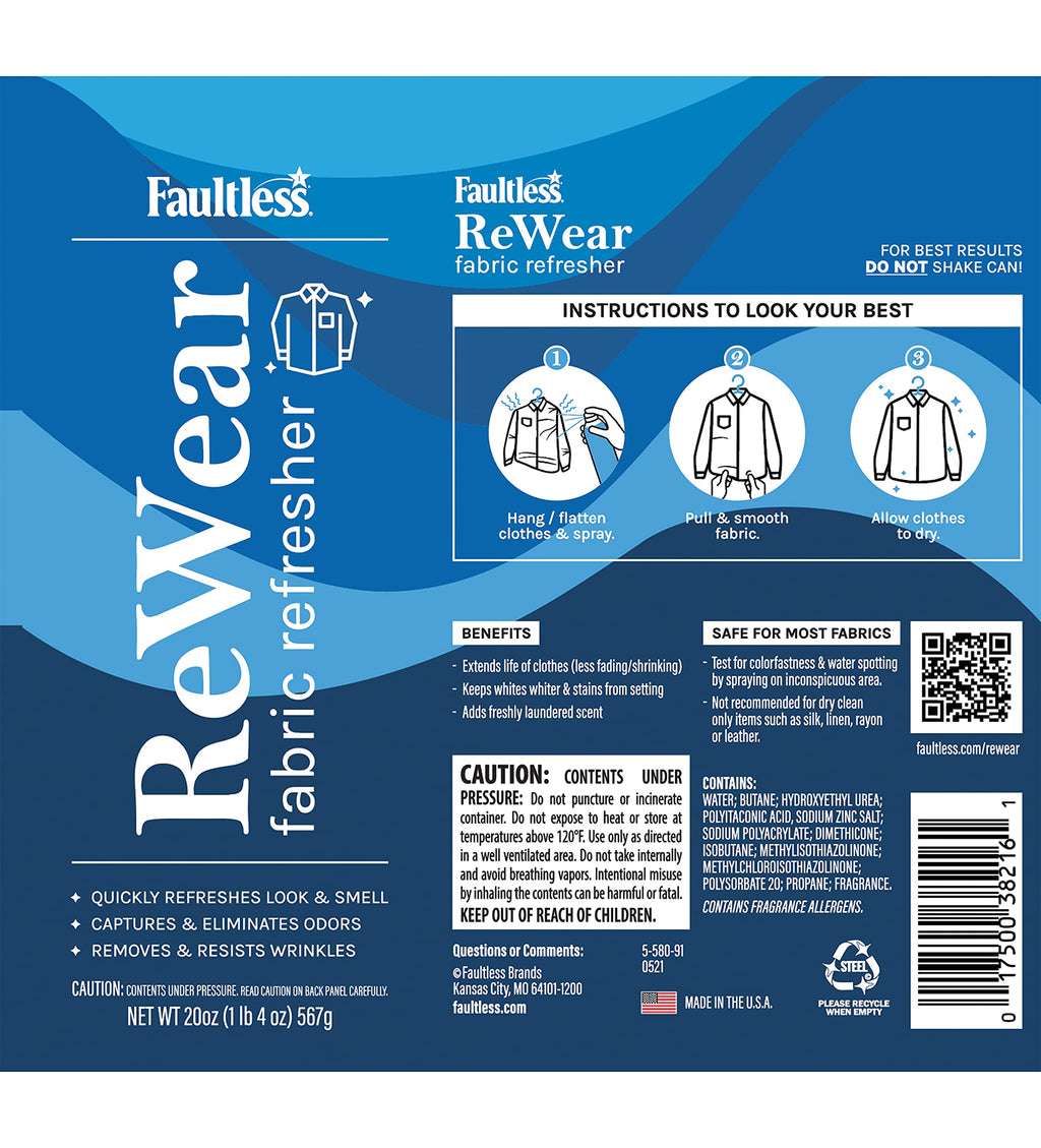 Dry Wash Spray for Clothing 20oz K534