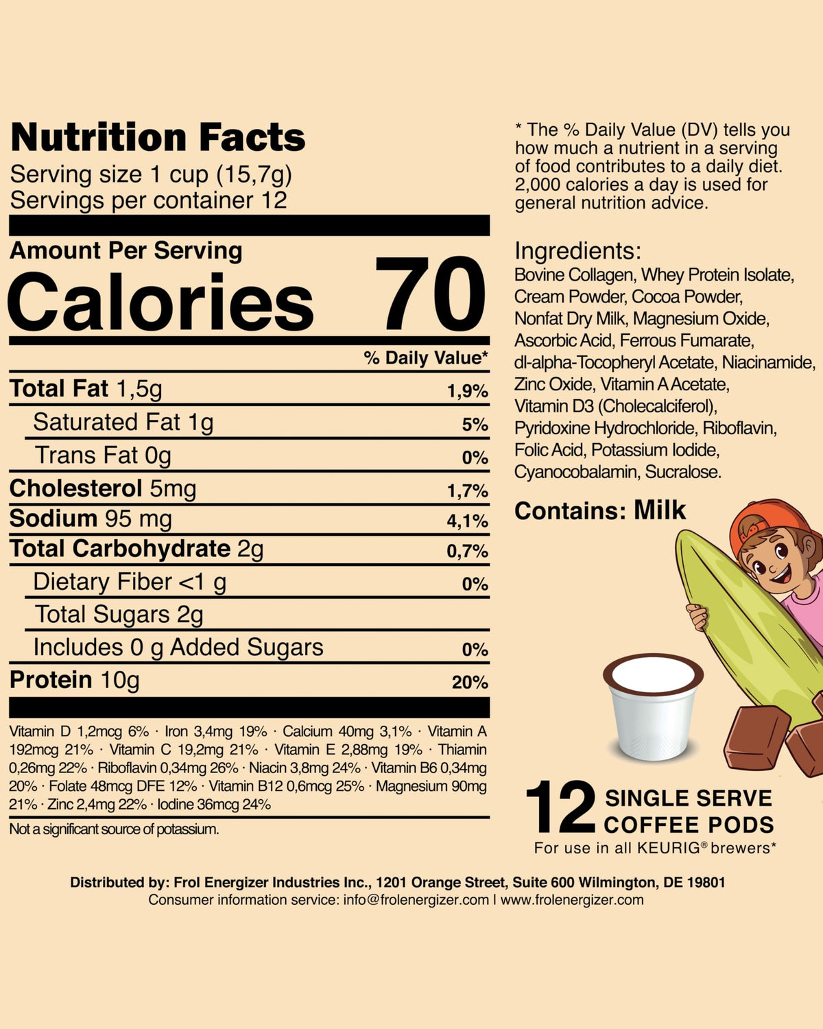 Chocolate Protein K-Cup Pods Z8630