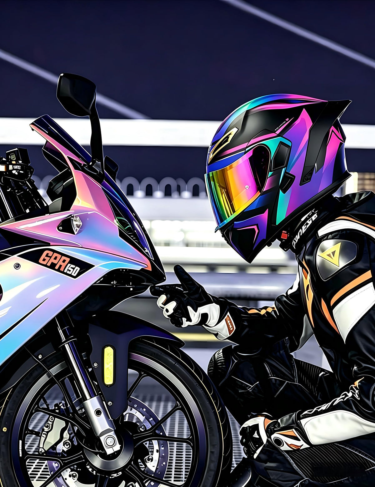 Bluetooth Modular Full-face Motorcycle Helmet F318