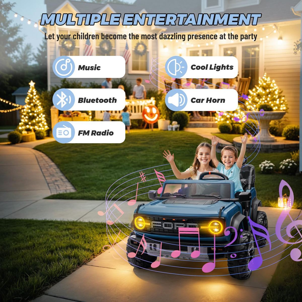 2 Seater 24V Electric Ride On Truck with Remote Control E92853
