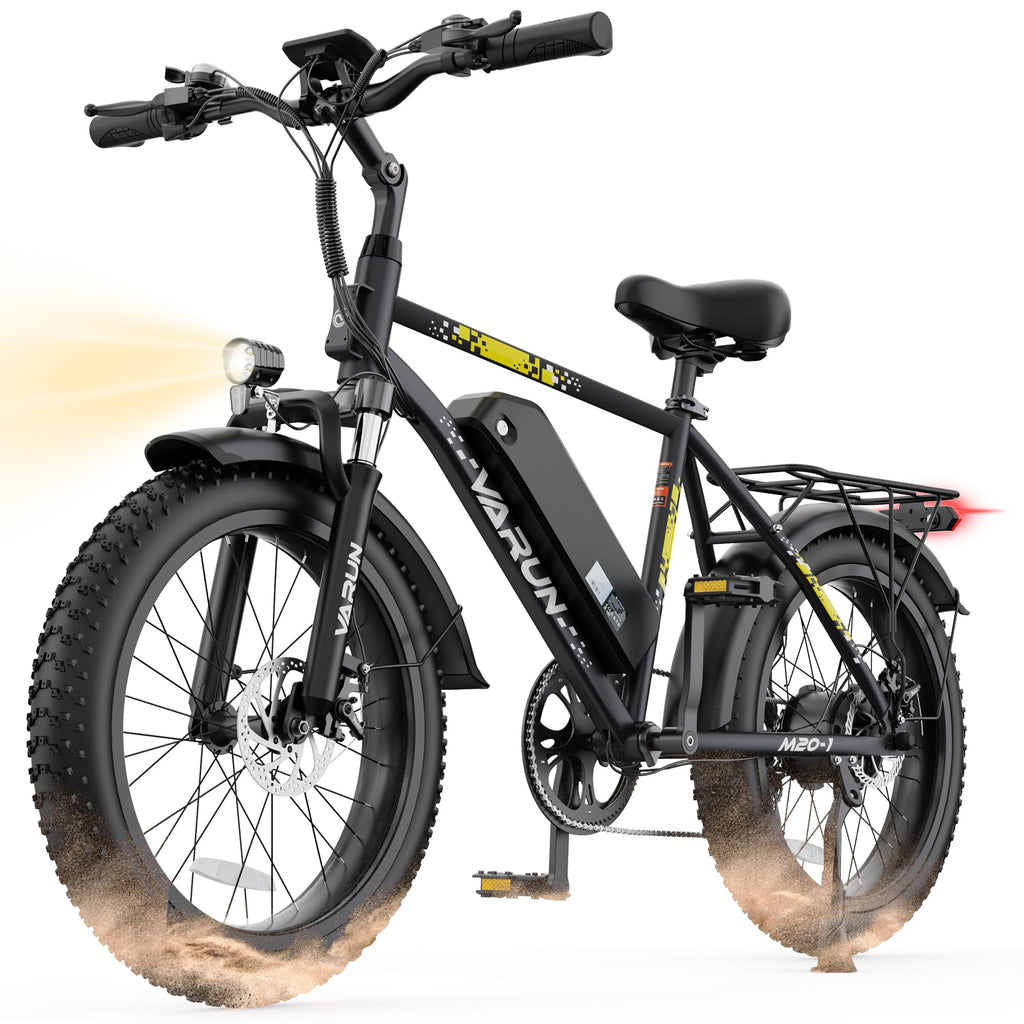 1000W Peak Motor 60+ Miles Fat Tire Electric Bike A2916