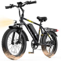 1000W Peak Motor 60+ Miles Fat Tire Electric Bike A2916