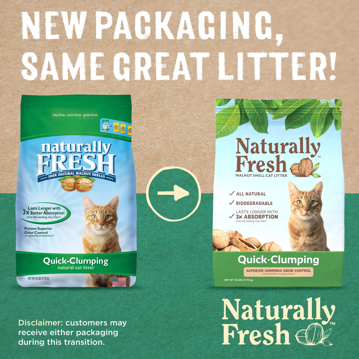 Unscented Walnut Shell Cat Litter 26 Lbs F515