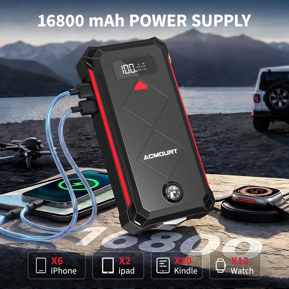 5000A Car Battery Jump Starter P3330