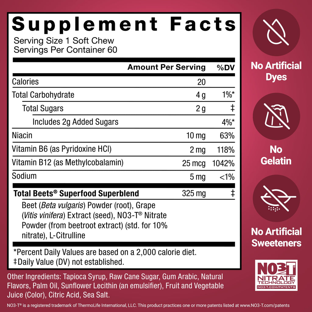Beetroot Soft Chews F90253