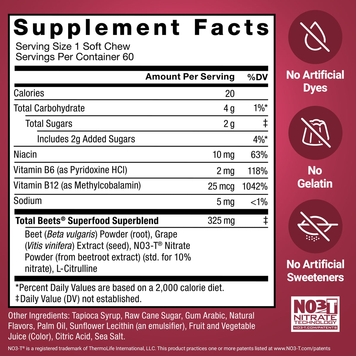 Beetroot Soft Chews F90253