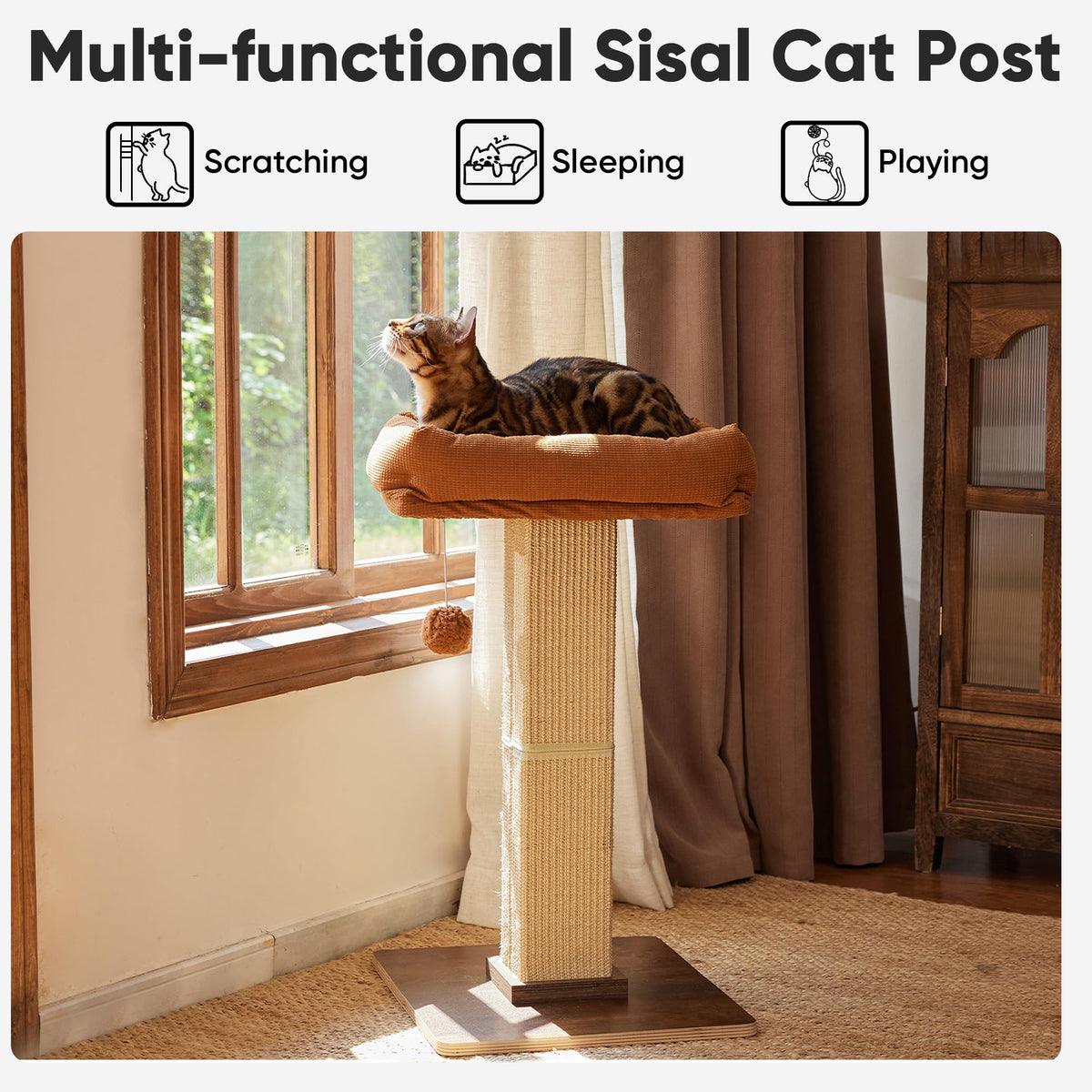 Cat Scratching Post with Perch X887