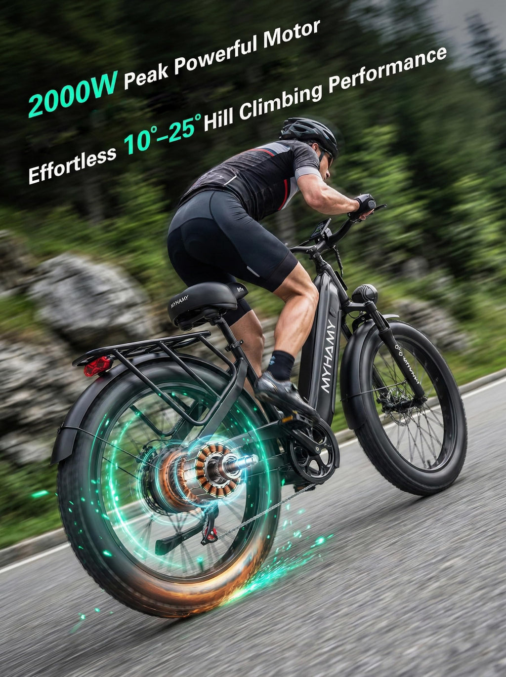 2000W Electric Bike 24 Fat Tire 48V 18Ah Step-Thru I674681