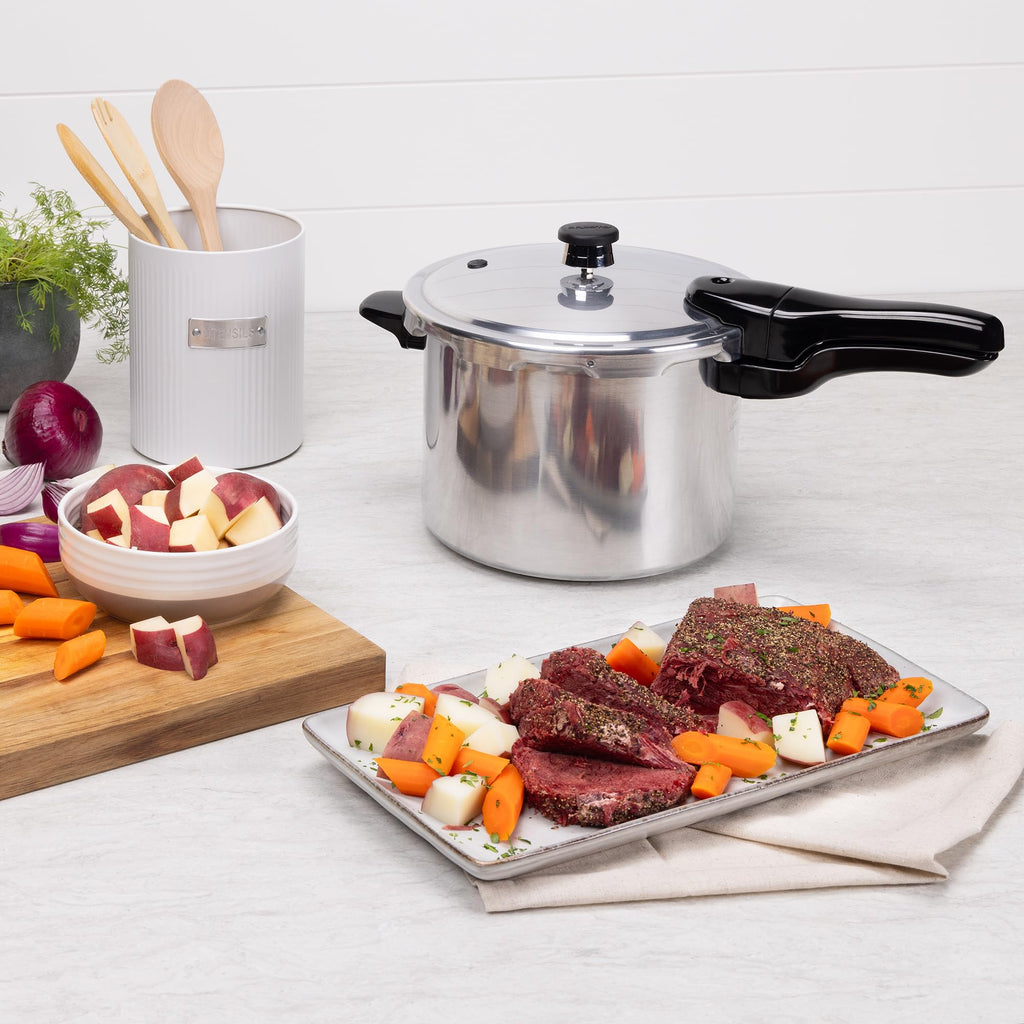 6-Quart Aluminum Pressure Cooker V123789