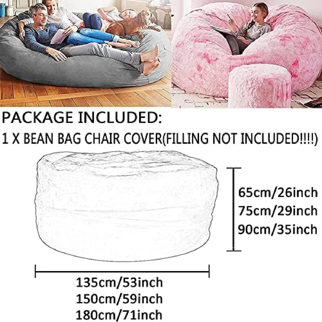 Yellow 6FT Bean Bag Chair Cover H491