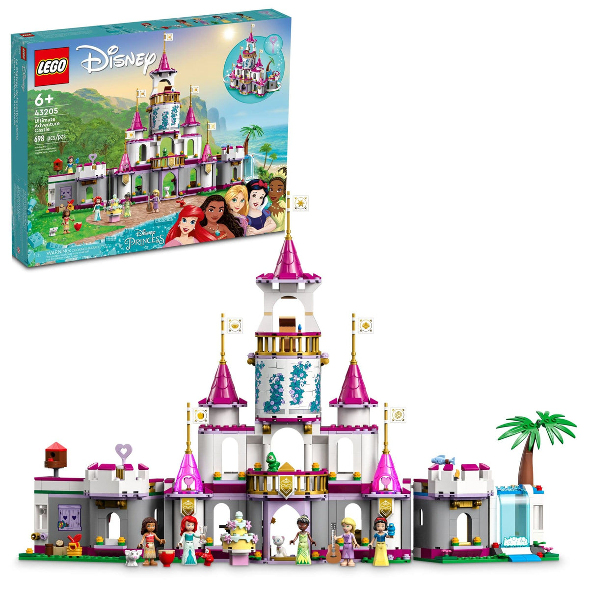 Disney Princess Castle Building Toy with 5 Mini-Dolls C6451