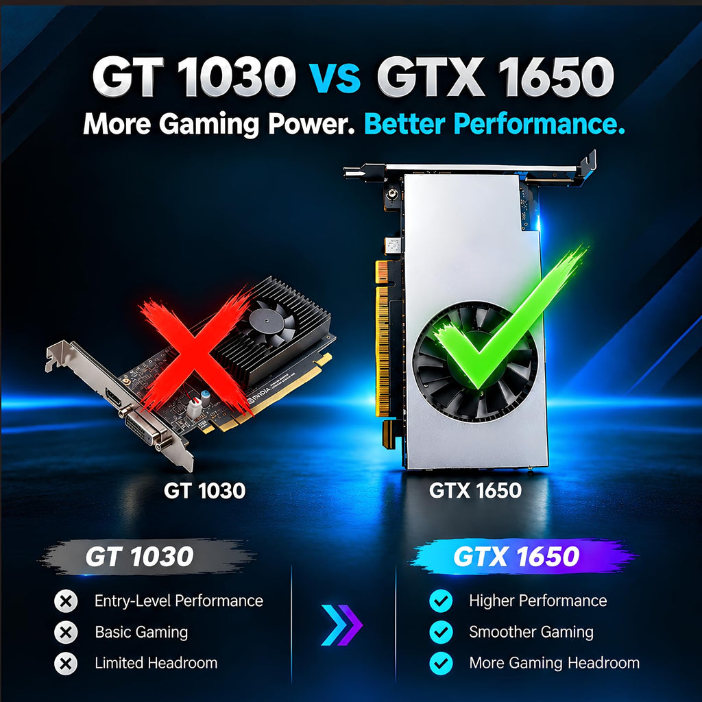 Gaming Desktop PC, Intel Core i5 6th Gen, 16GB RAM, 256GB SSD + 2TB HDD T288813
