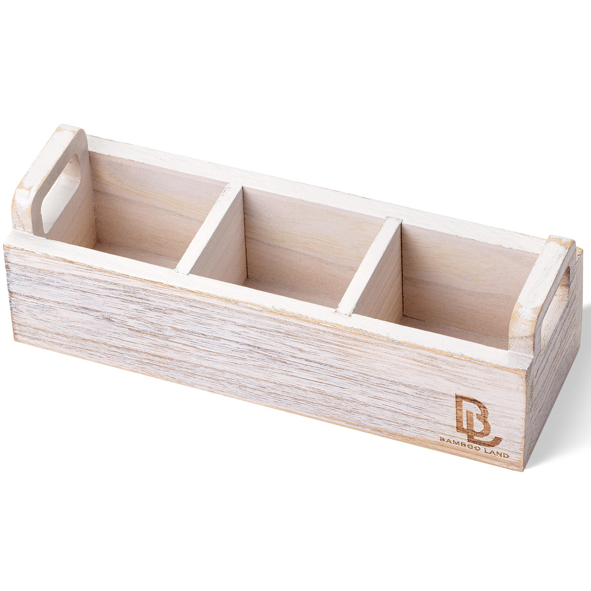 Wooden 3 Slot Tea Bag Organizer F967