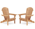 Wooden Folding Adirondack Chair Set of 2 O822