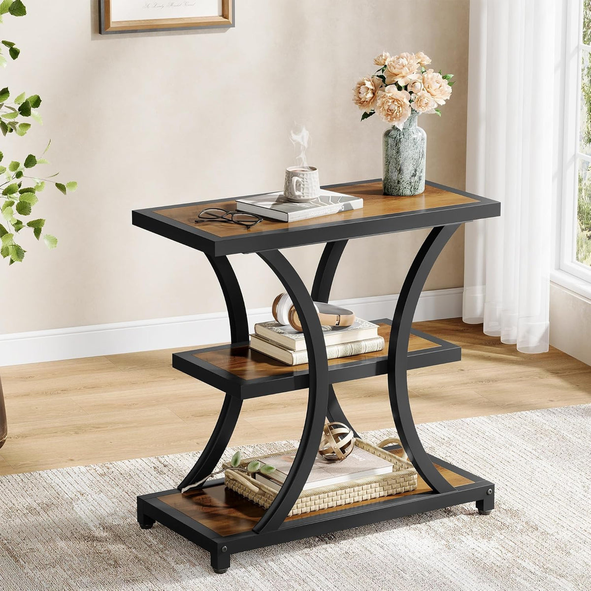 3-Tier Storage End Table O634