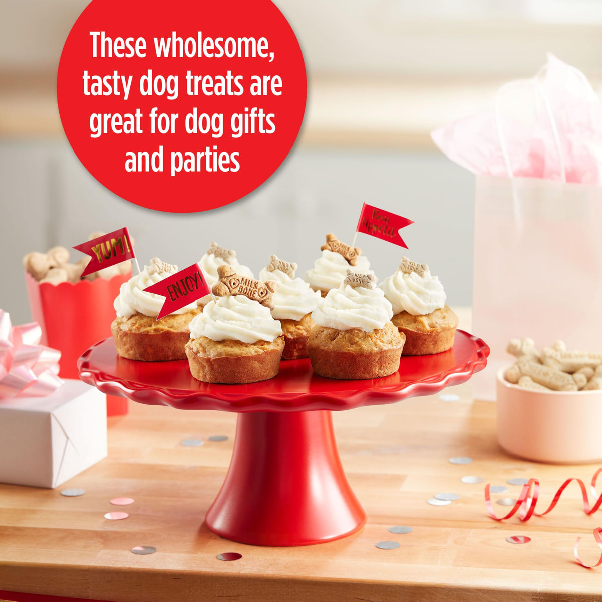 Artificially Flavored Biscuits Small Dog Treats 8 oz Bag Pack of 6 W56469