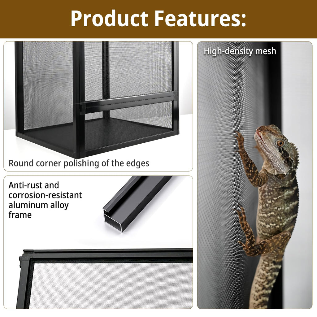 33 Gallon Open-Air Mesh Reptile Terrarium Cage G568885