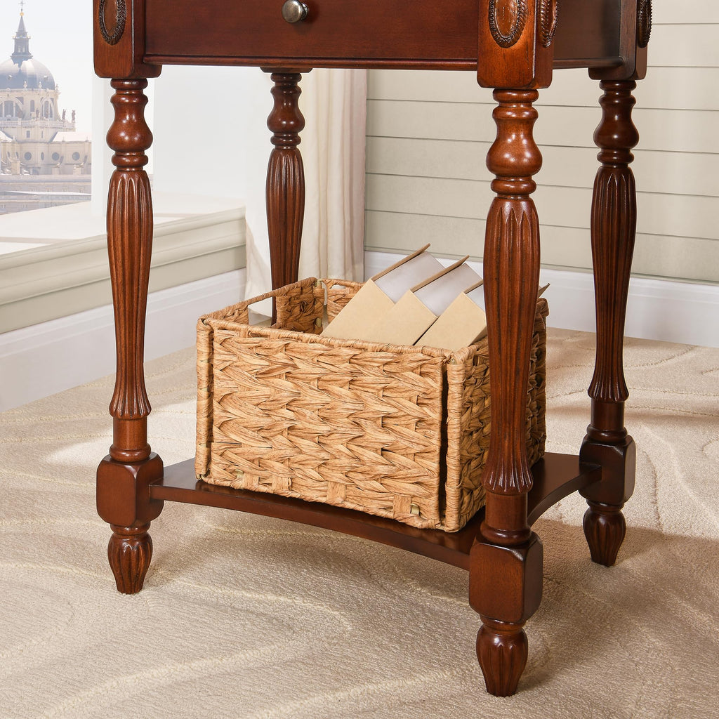 Side Table with Drawer and Storage Shelf H95381