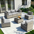 PE Wicker Modular Patio Sofa Set Y51558