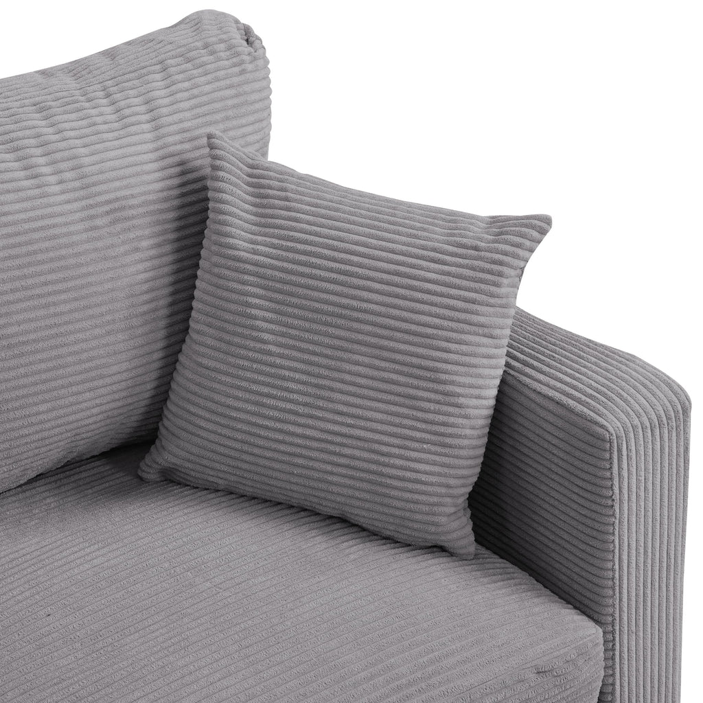 Light Gray Upholstered Sofa L6776
